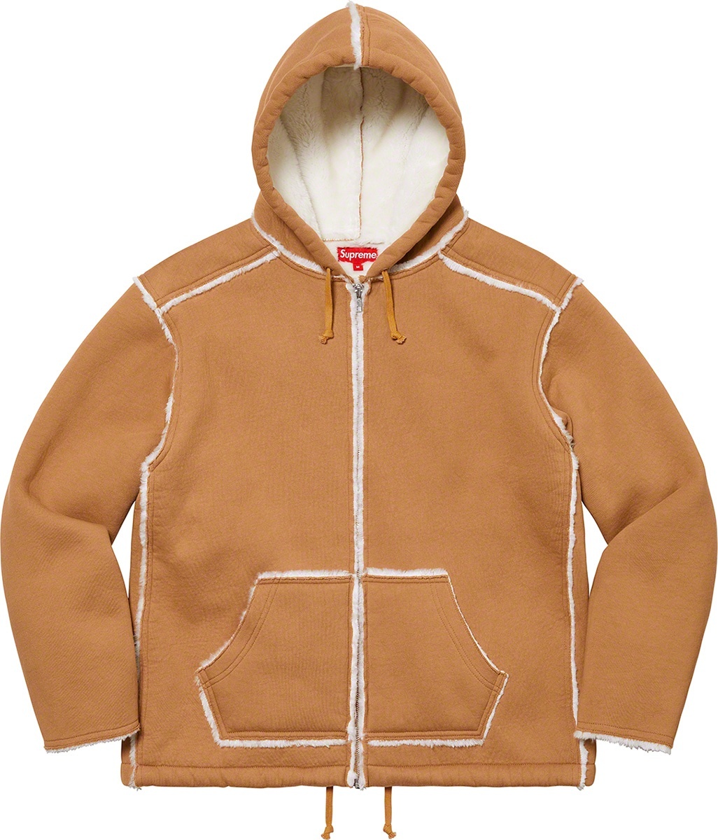 Faux Shearling Hooded Jacket view 11
